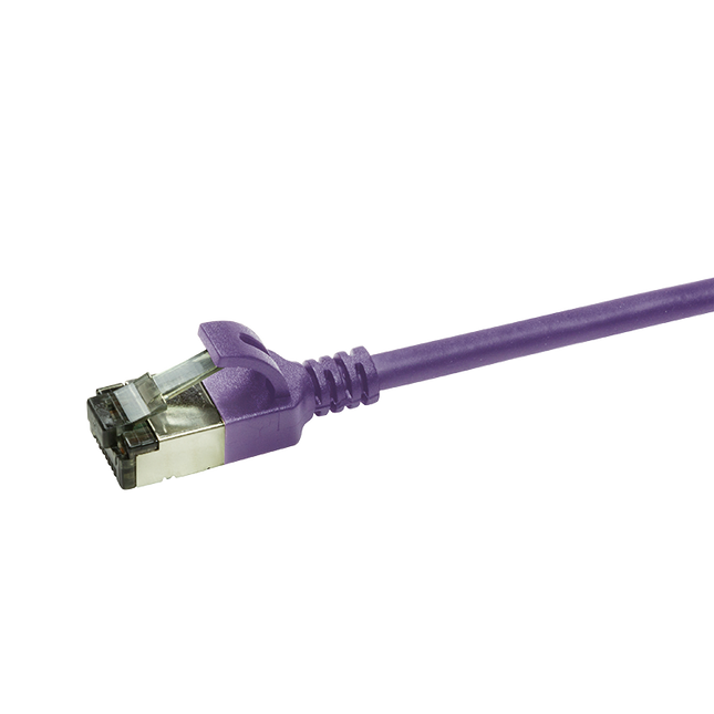 CAT6a U/FTP Ultraflex, 100% Copper, Purple, 0.3M