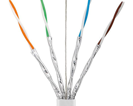 Cat7 25M Wit FTP/LSOH platte patchkabel