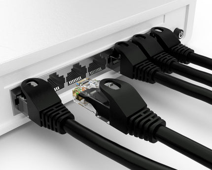 Cat5e 1M Zwart UTP kabel
