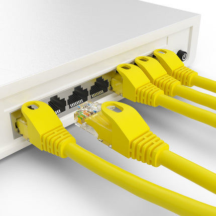 Cat5e 10M Geel UTP kabel