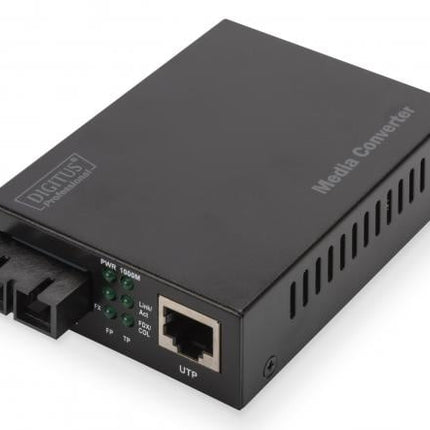 Gigabit media converter, RJ45/SC