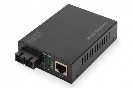 Gigabit media converter, RJ45/SC