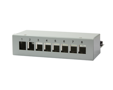 Keystone patch panel box voor 8 keystones