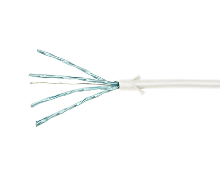 CAT6a U/FTP Ultraflex, 100% koper, wit, 3M