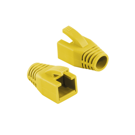 RJ45 strain relief boot 8mm yellow 50 pcs