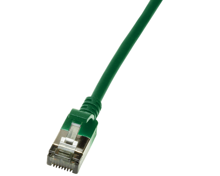 CAT6a U/FTP Ultraflex, 100% Copper, Green, 0.2M