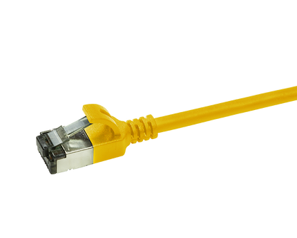 CAT6a U/FTP Ultraflex, 100% koper, geel, 2M