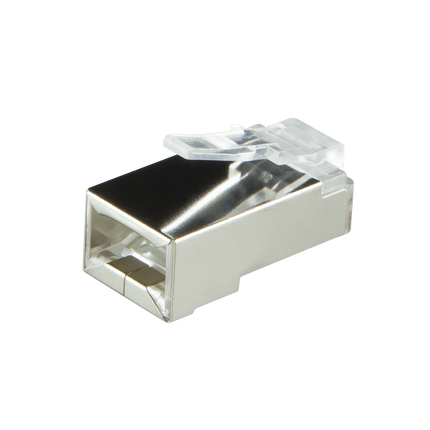 CAT6 Connector met tule RJ45 - STP 100 stuks voor soepele kabel