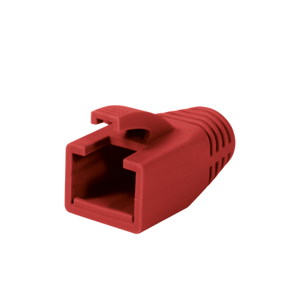 RJ45 strain relief boot 8mm red 50 pcs