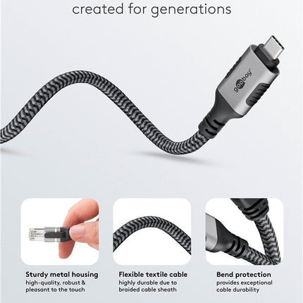 USB-C™ 3.1 to RJ45 Ethernet Cable 1M