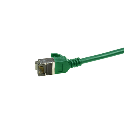 CAT6a U/FTP Ultraflex, 100% Copper, Green, 0.5M