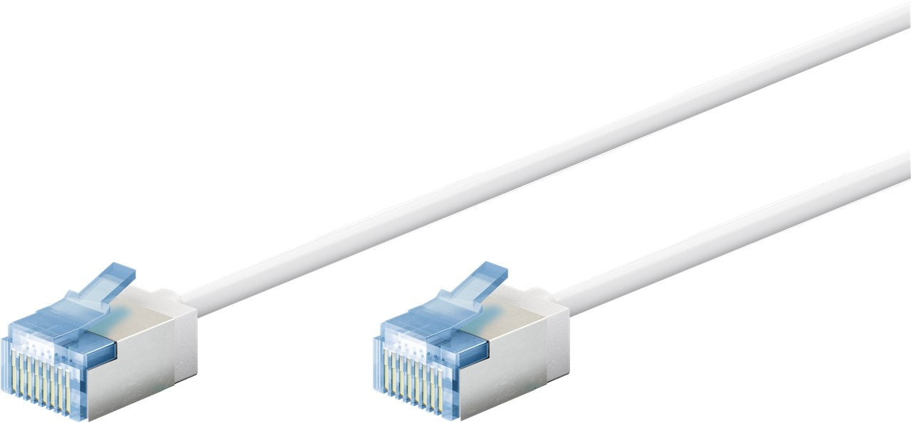 Ultra-flexible 0.50M CAT 6A patch cable, slim, U/FTP, white - Copy - Copy