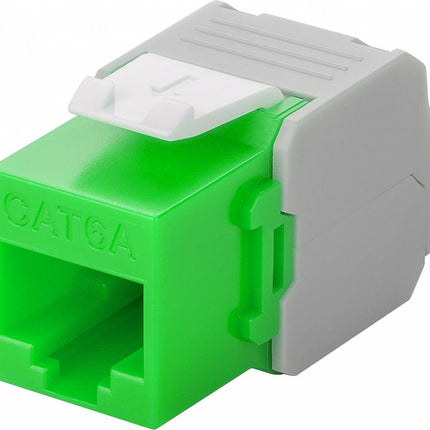 CAT6a Keystone RJ45 unshielded groen