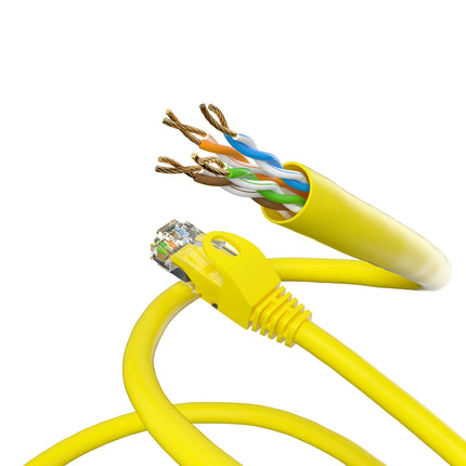 Cat5e 10M Geel UTP kabel