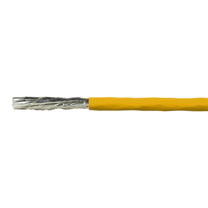 S/FTP CAT7a network cable solid 100M 1200MHz yellow