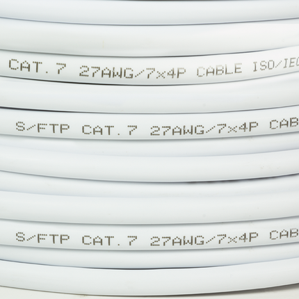 S/FTP CAT7 network cable stranded 305M 100% copper white