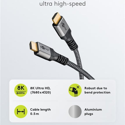 Ultra High-Speed HDMI™-Kabel 8K 60Hz 2M