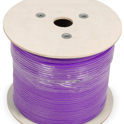 UTP CAT6 network cable solid 500M 100% copper violet