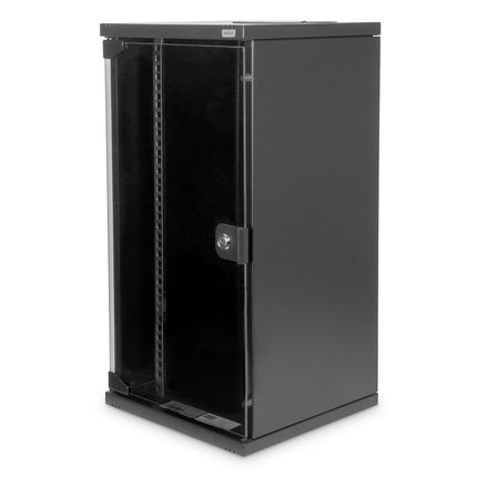 10 inch network bundle, incl. 12U cabinet 592 x 312 x 300 mm, black and various components