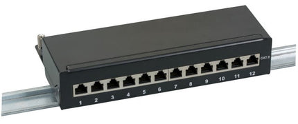 10'' CAT6 patch panel 12 ports