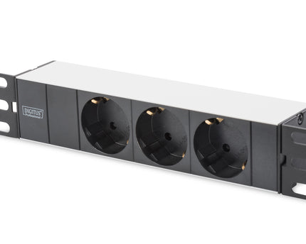10 inch netwerkbundel, incl. 9U-kast 312 x 300 x 464 mm, zwarte plank, PDU, 8-poorts switch, CAT 6 patchpaneel