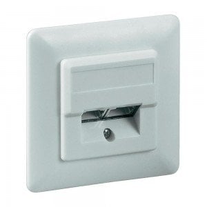 Cat5e Wall Plate Flush Mounting White