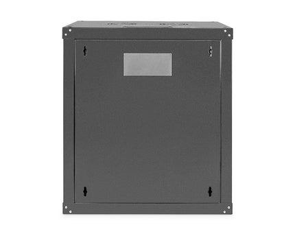 12U wandmontagekast, Uniek 643x600x450 mm, kleur zwart (RAL 9005)