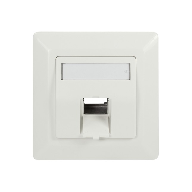 Keystone flush-mounted box for 1 keystone RAL9010