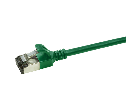 CAT6a U/FTP Ultraflex, 100% Copper, Green, 0.2M