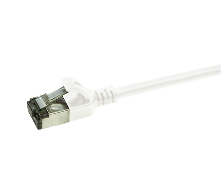 CAT6a U/FTP Ultraflex, 100% koper, wit, 3M