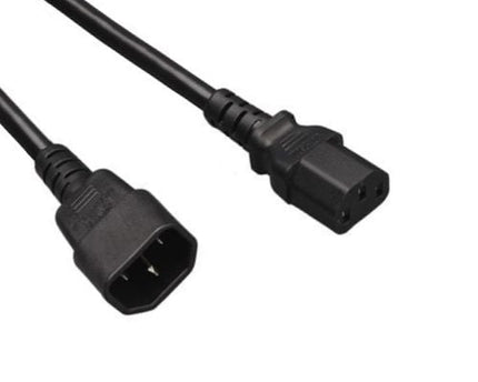 Netsnoer C14 - C13 3x 0.75mmZwart 0.6m