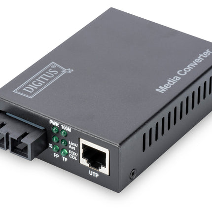 Fast Ethernet Media Converter, RJ45/SC