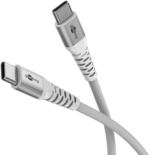 USB-C 3M Supersoft Textile Cable with Metal Plugs white