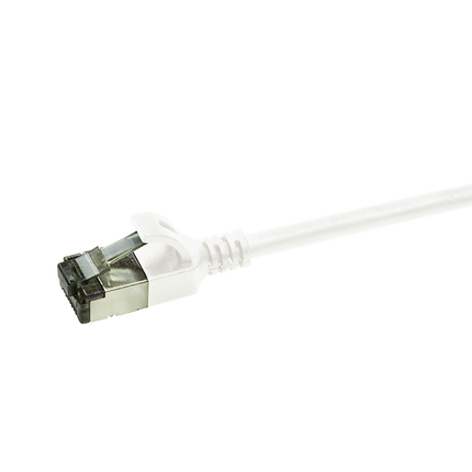 CAT.6A patch cable Ultraflex SlimLine white 0.3m