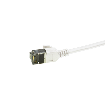 CAT.6A patch cable Ultraflex SlimLine white 0.5m