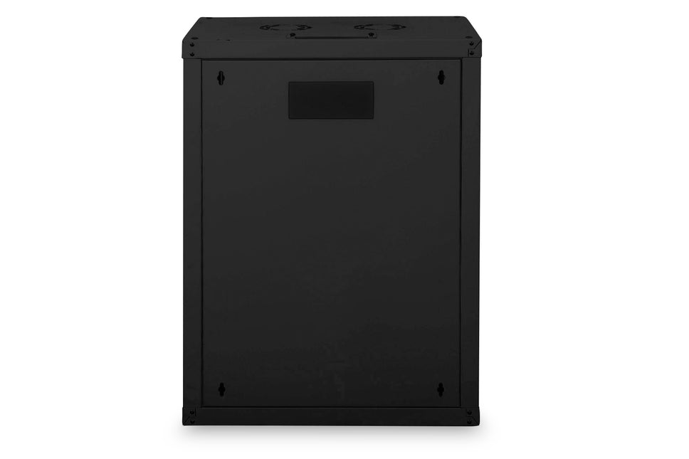 16U wall mounting cabinet, Unique 820x600x450 mm, color black (RAL 9005)