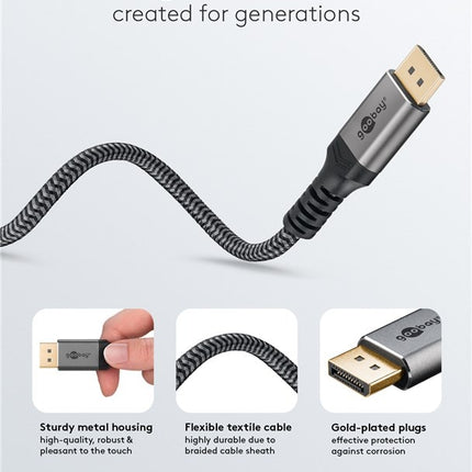 DisplayPort™ Cable, 8K @ 60 Hz 1M