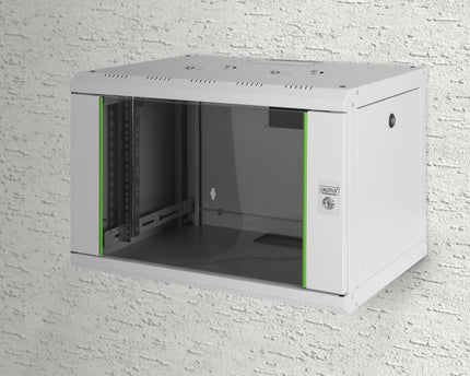 7U wall mounting cabinet, Unique 420x600x450 mm, color gray (RAL 7035)