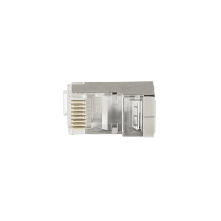 Doorsteek CAT6 Connector RJ45 - STP 10 stuks voor soepele en stugge kabel