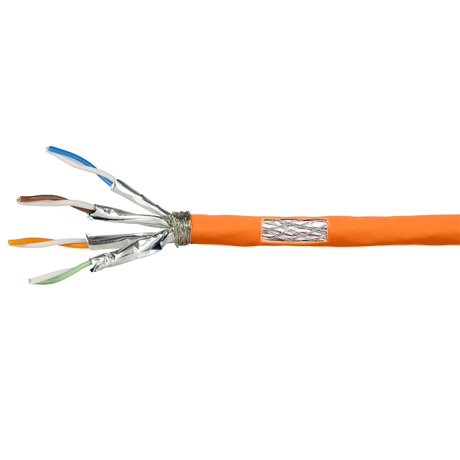 SFTP CAT7 network cable solid 100M 100% copper halogen free