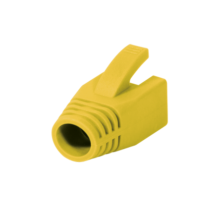 RJ45 strain relief boot 8mm yellow 50 pcs