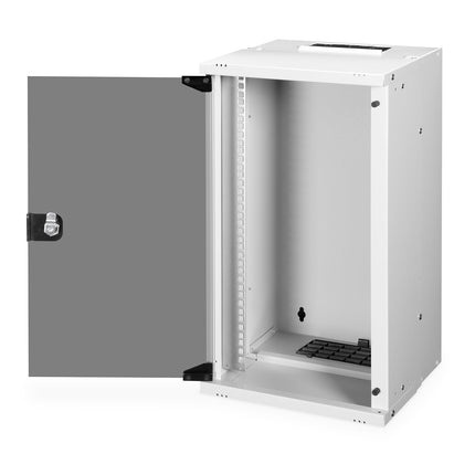 10" 12U wall mounting cabinet, SOHO PRO 595 x 315 x 300 mm, gray