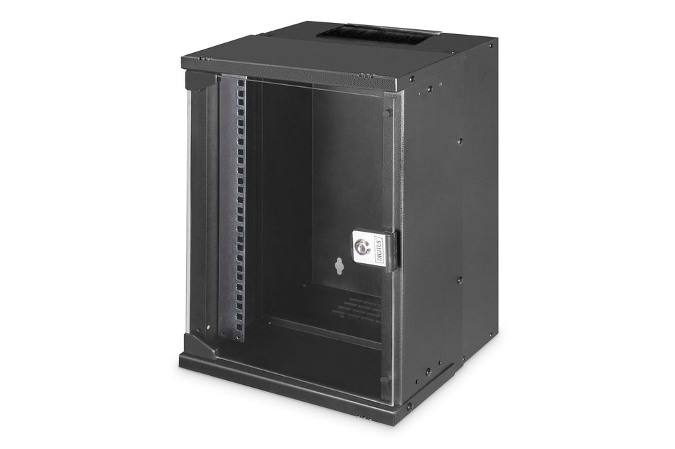 10" 9U wall mounting cabinet, SOHO PRO 460 x 315 x 300 mm, black