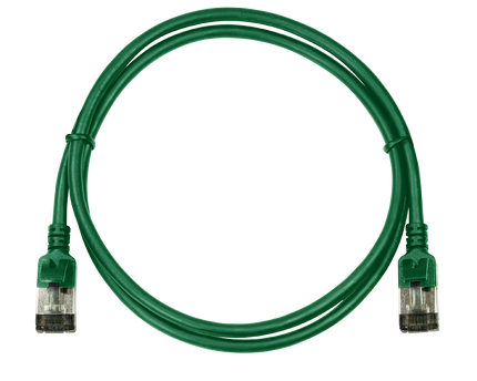 CAT6a U/FTP Ultraflex, 100% Copper, Green, 0.2M