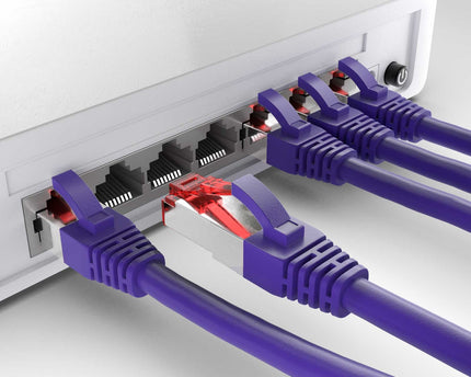 Cat6 S/FTP PIMF LSOH paars 1.5 meter