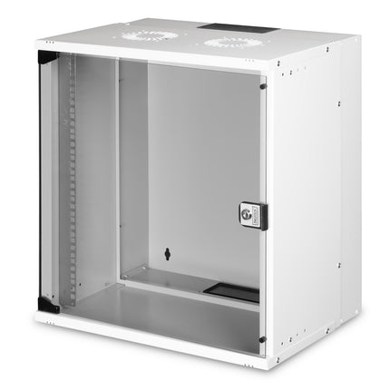 12U wall mounting cabinet, SOHO PRO 595 x 540 x 400 mm, gray