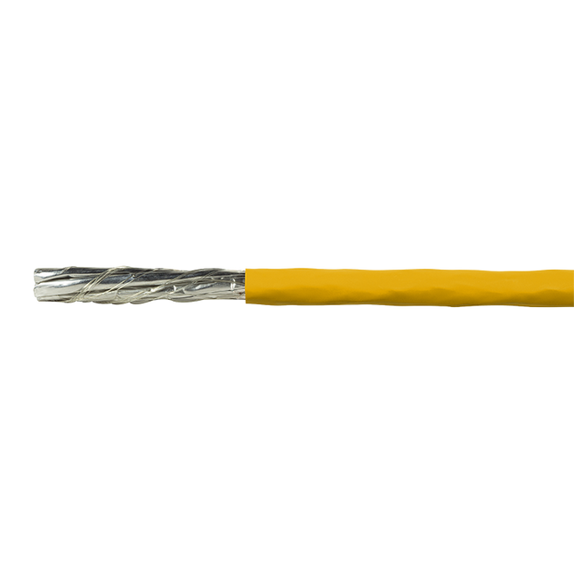 S/FTP CAT7a network cable solid 500M 1200MHz yellow