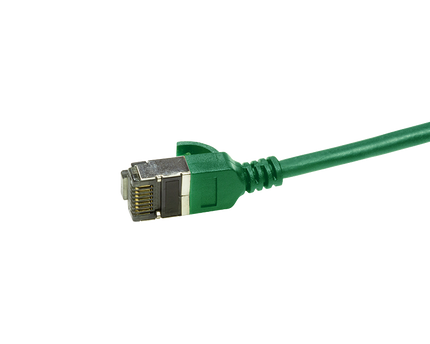 CAT6a U/FTP Ultraflex, 100% Copper, Green, 0.2M