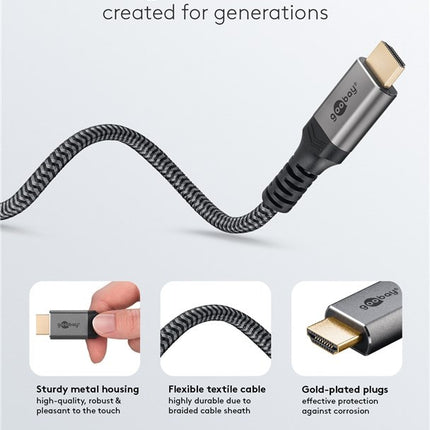 DisplayPort™ to HDMI™ Cable, 4K @ 60 Hz 5M