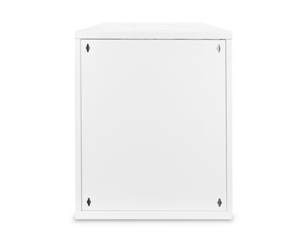 12U wall cabinet, SOHO, unassembled 595x540x400 mm, full glass front door, gray